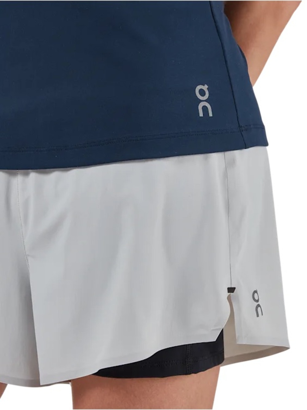 On Running Shorts with Inner Compression Tight - Picture 6 of 8